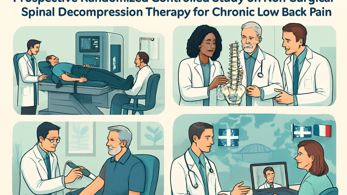 explore the effectiveness of non-surgical spinal decompression therapy for chronic low back pain in this prospective randomized controlled study. discover results, methodology, and clinical insights to guide treatment decisions.