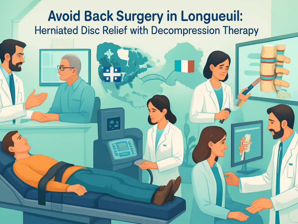 discover how decompression therapy in longueuil offers a non-surgical solution for herniated disc pain. avoid back surgery and experience effective relief with our expert treatment options.