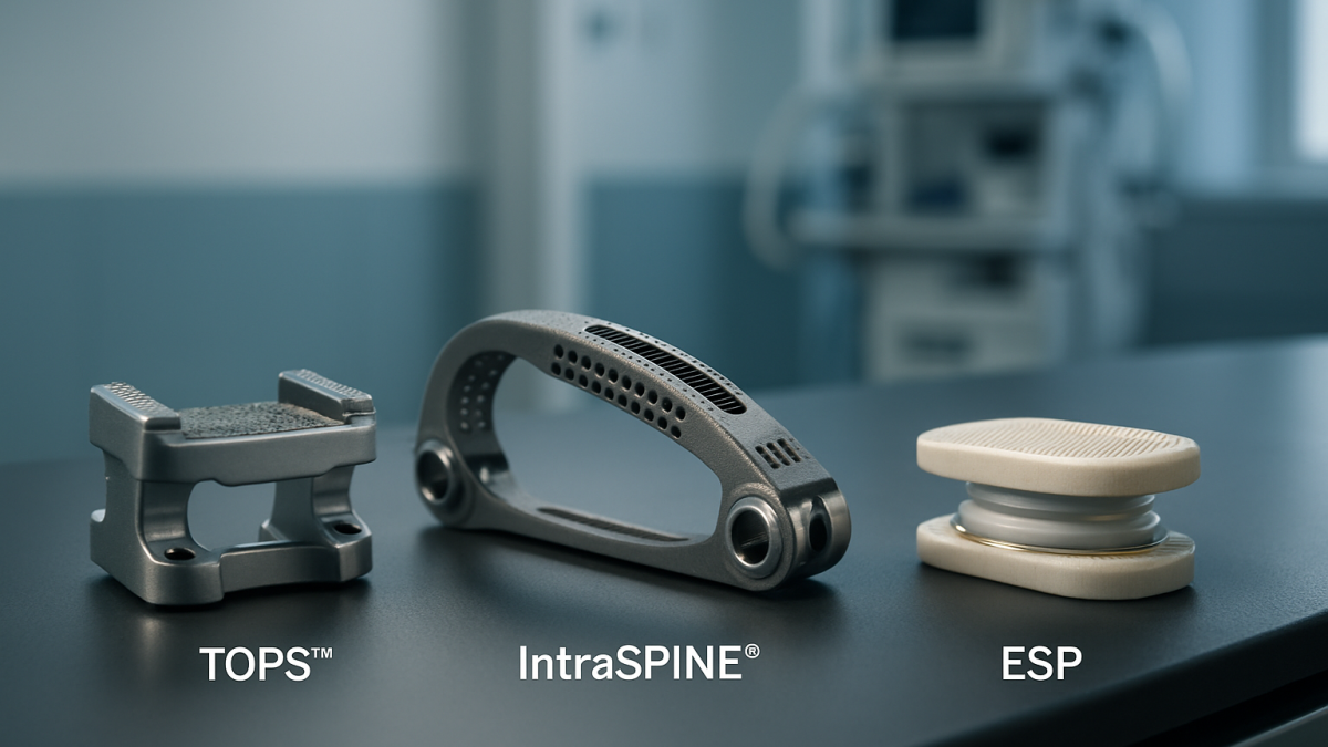 discover how innovative spinal implants like tops™, intraspine®, and esp are improving treatment options for quebec patients. learn about their benefits, differences, and how they enhance patient outcomes.