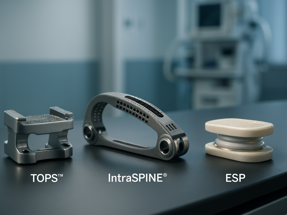 discover how innovative spinal implants like tops™, intraspine®, and esp are improving treatment options for quebec patients. learn about their benefits, differences, and how they enhance patient outcomes.