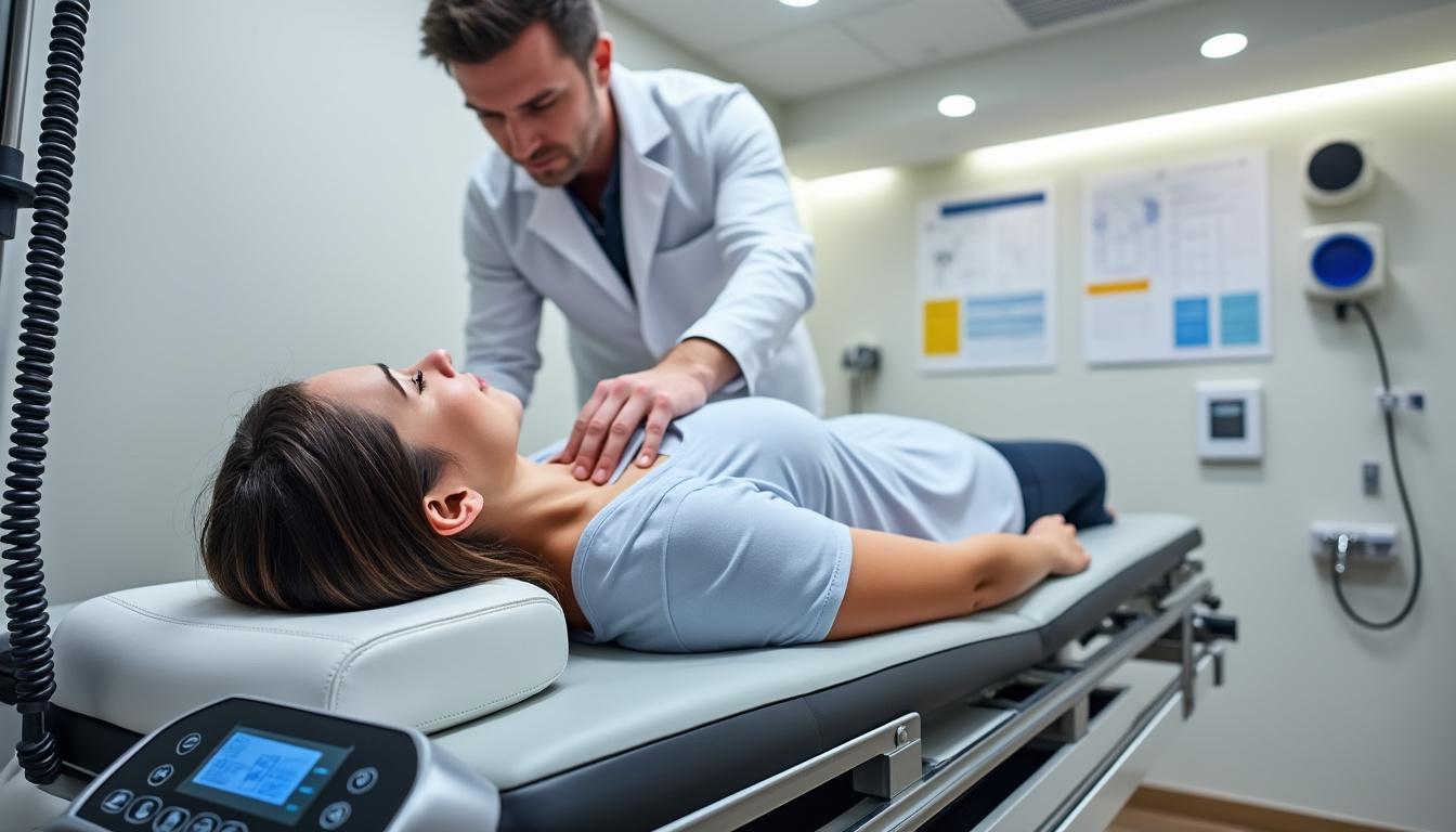 comprehensive rehabilitation plan for longueuil patients with neck disc bulge, focusing on pain relief, improved mobility, and long-term recovery.